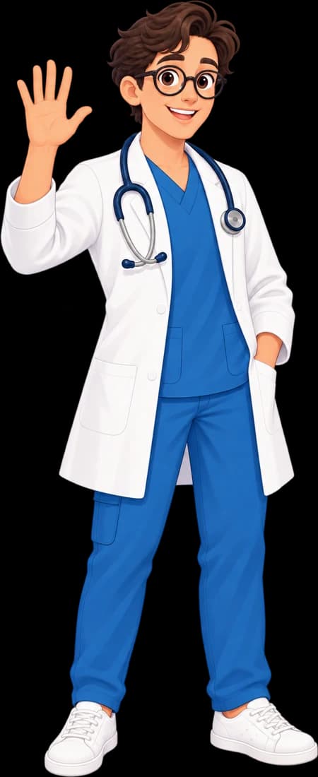 Dr. Alex saludando